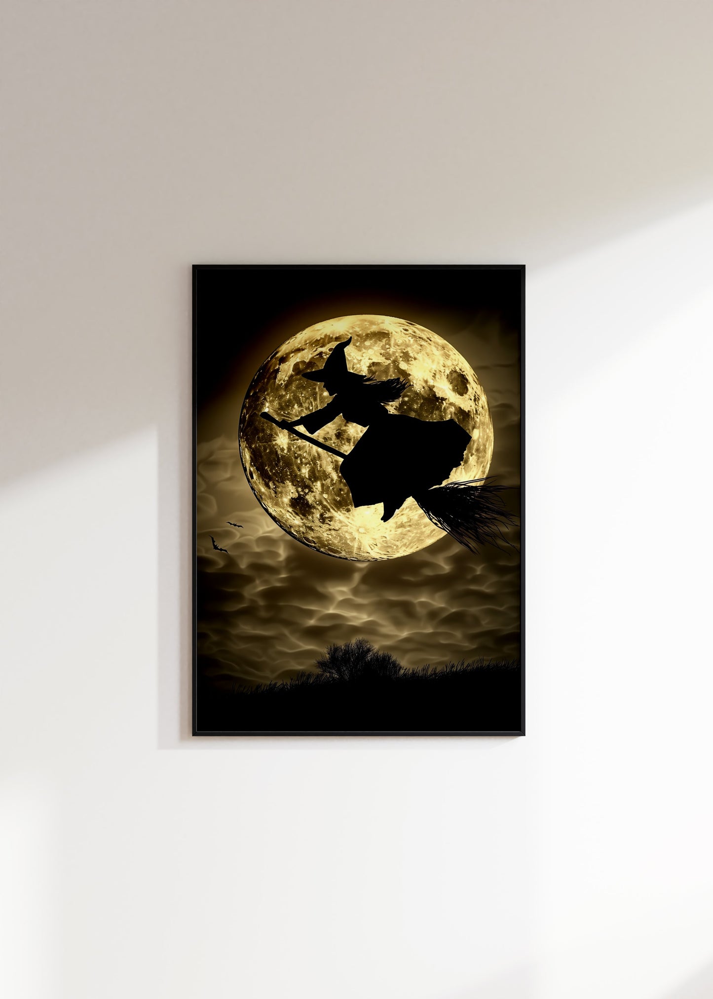 Witch on The Broomstick and The Full Moon