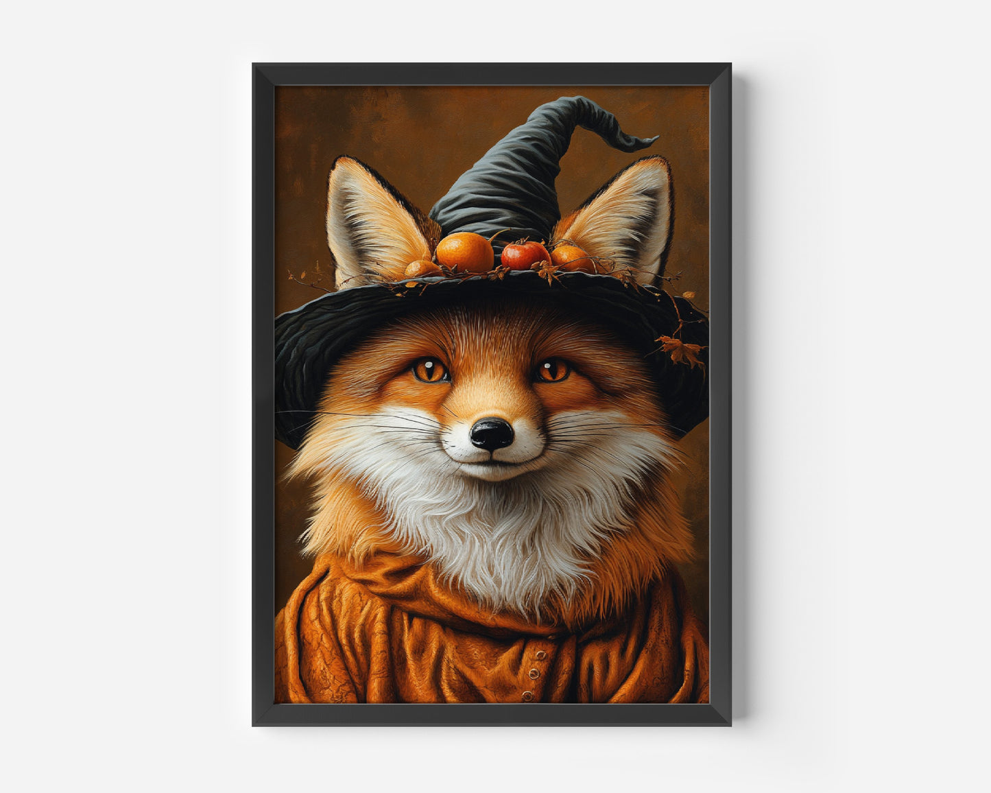 Fox Wearing a Witch Hat