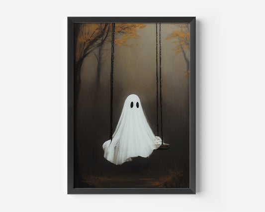 Ghost On a Swing Poster