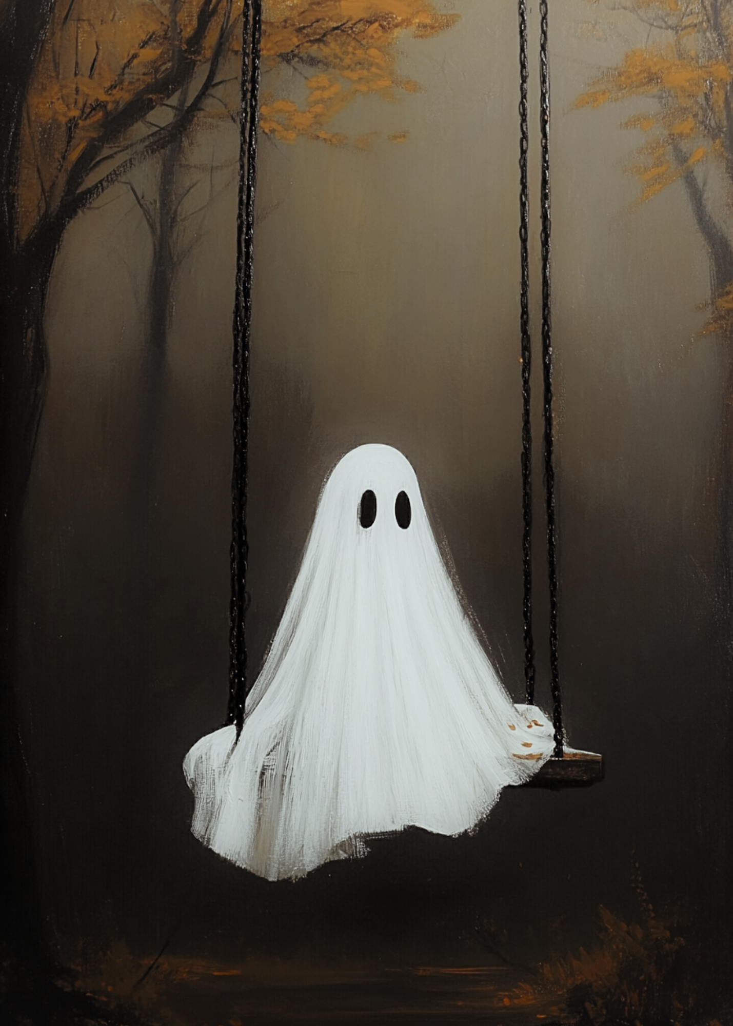 Ghost On a Swing Poster