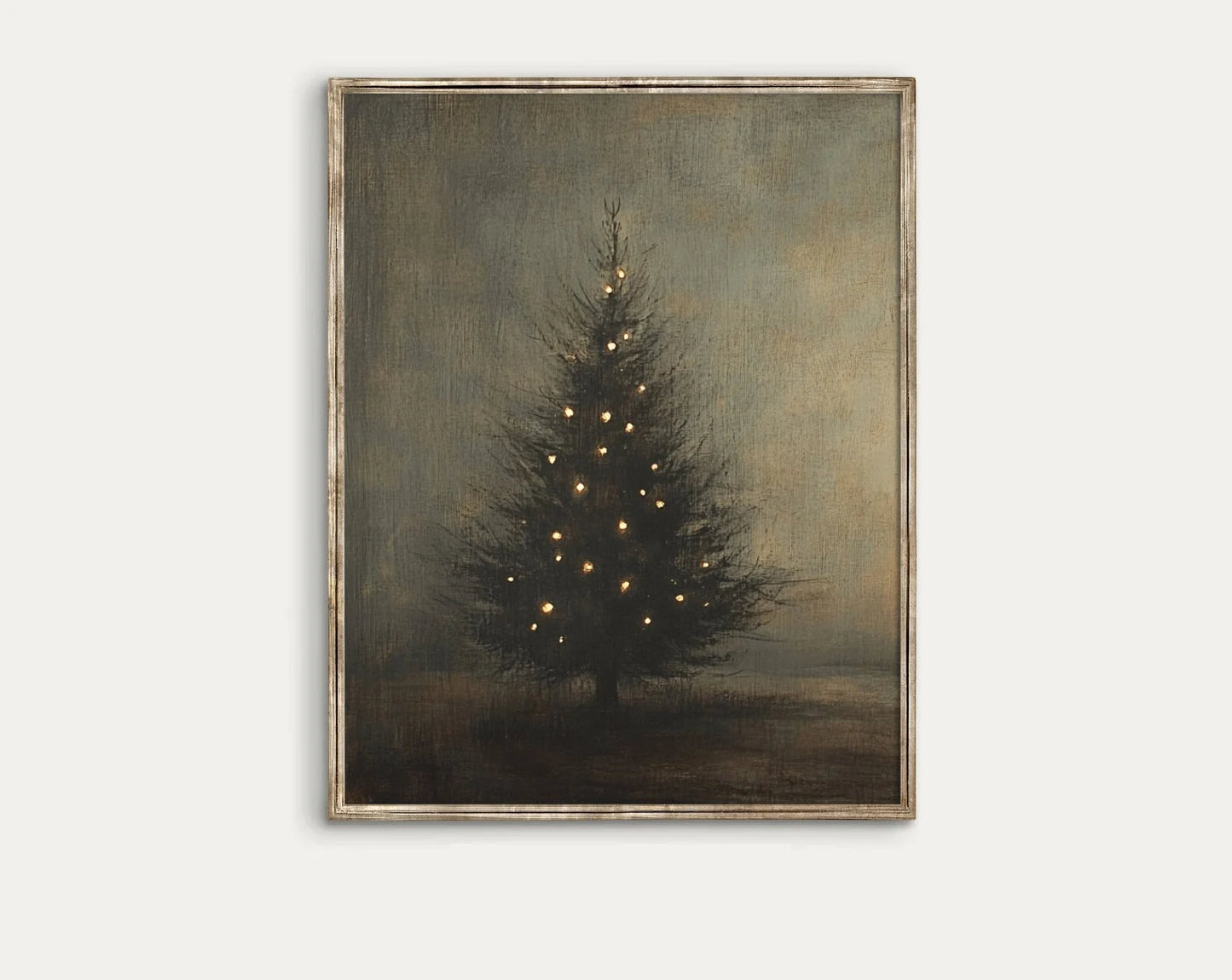 Vintage Christmas Tree Poster