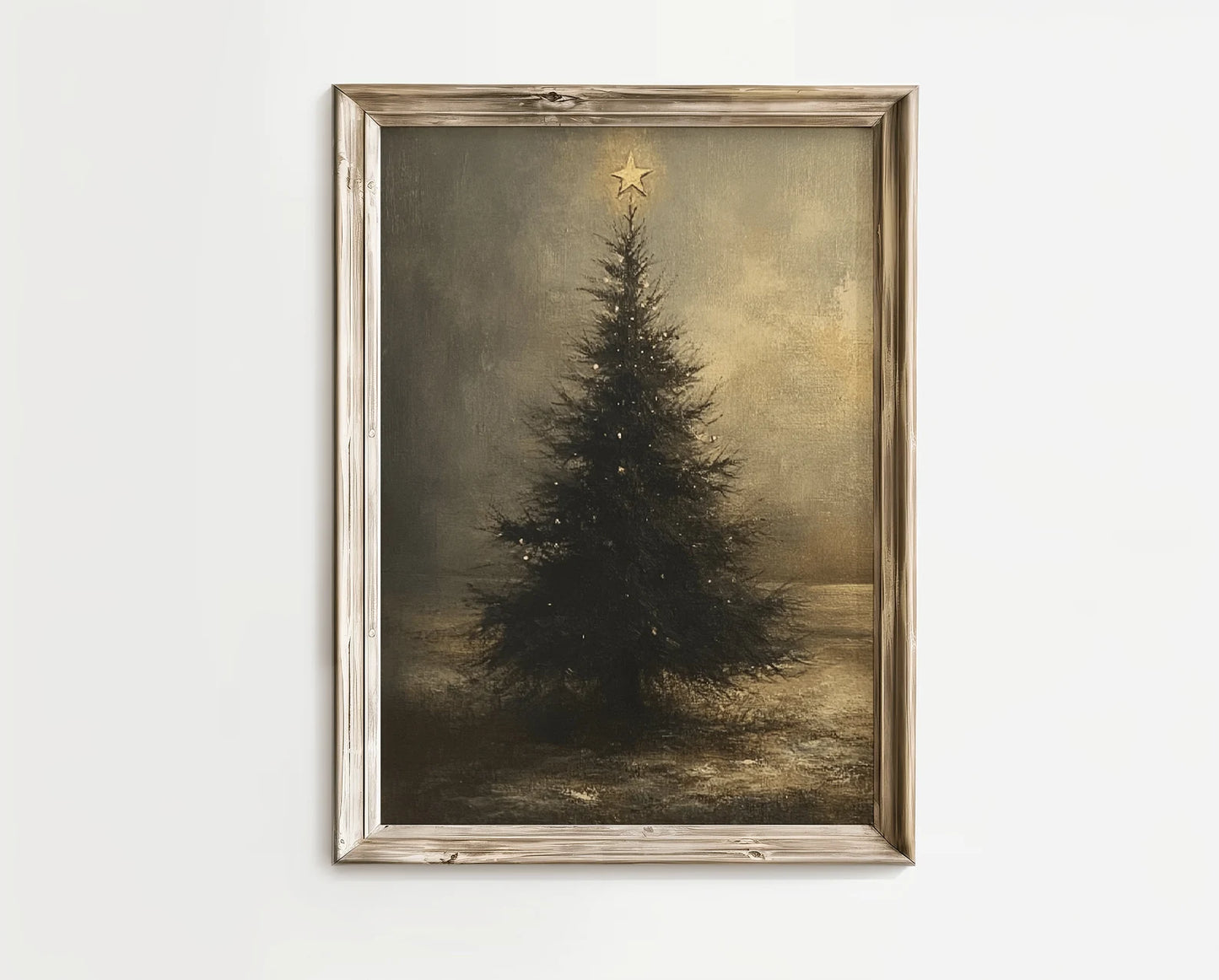 Vintage Christmas Tree Print