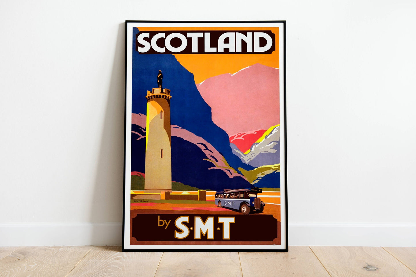 Scotland Travel Vintage Poster