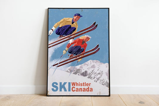 Whistler British Columbia Ski Vintage Poster