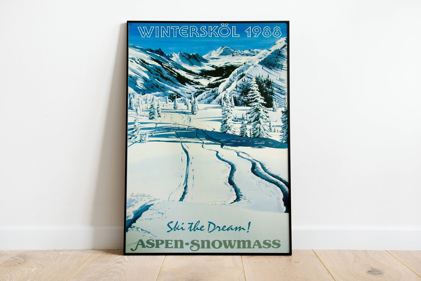 Aspen Snowmass Ski Vintage Poster