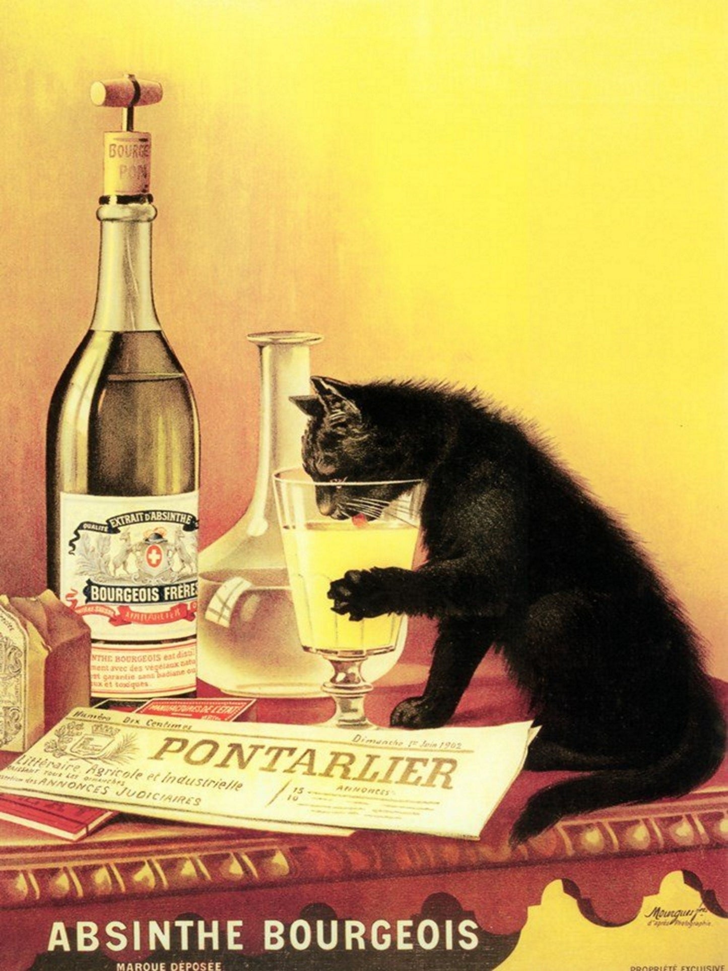 Absinthe Bourgeois Vintage Poster