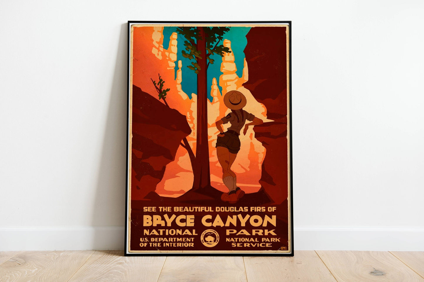 Bryce Canyon National Park Vintage Travel Poster