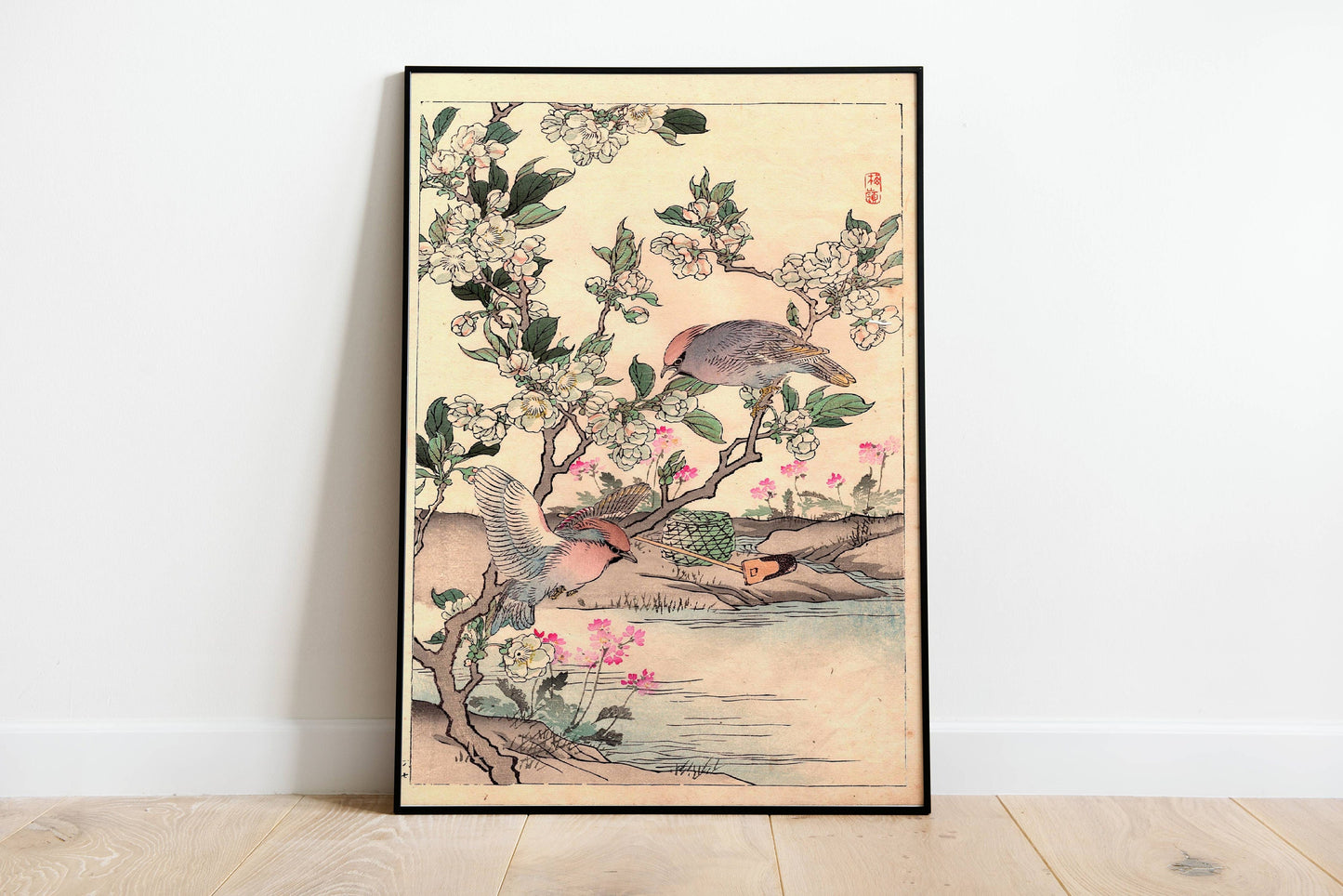 Kono Bairei Birds Vintage Japanese Poster