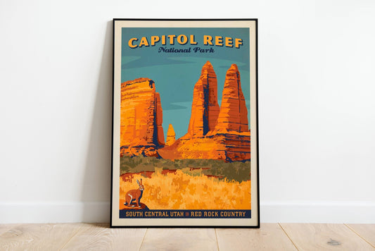 Capitol Reef National Park Vintage Poster