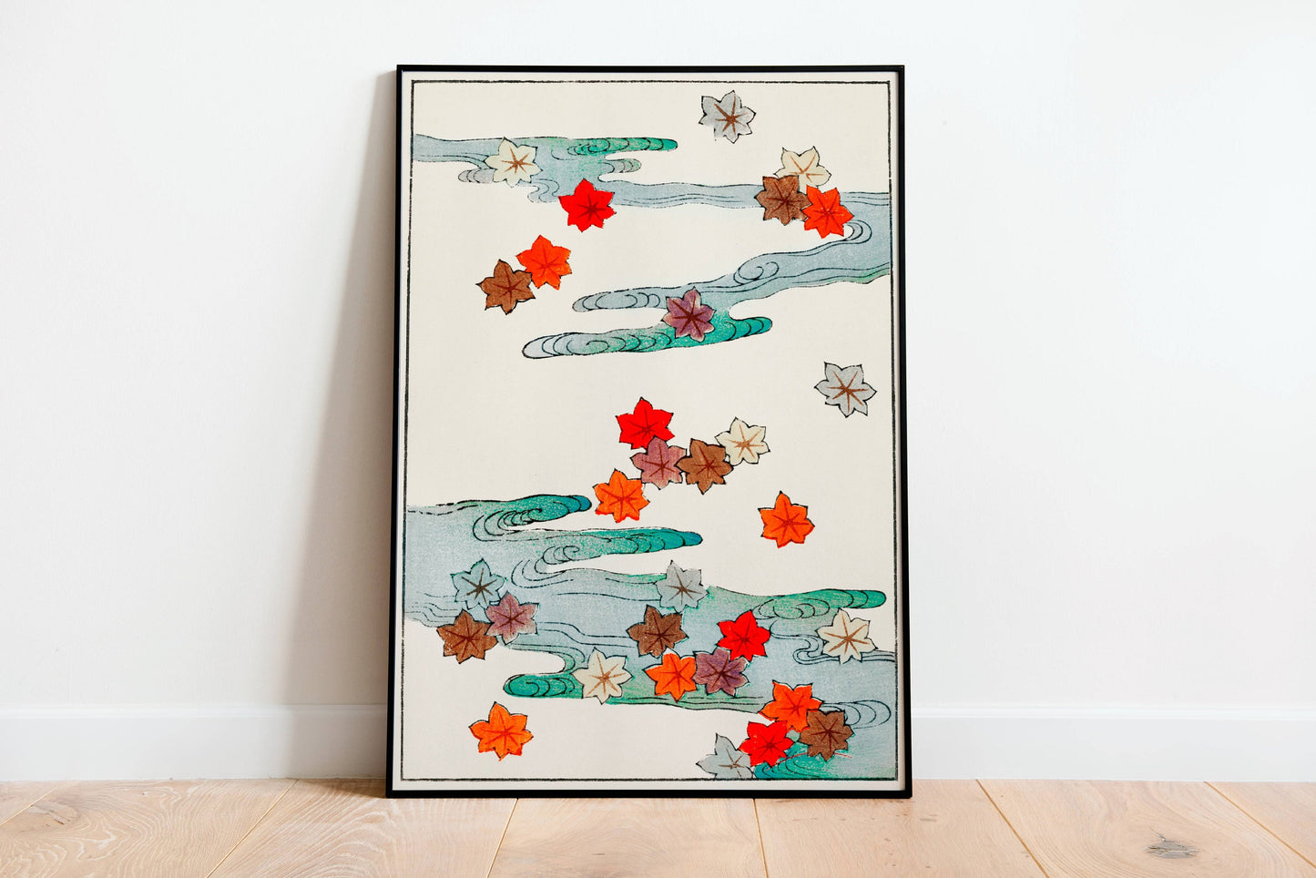 Japanese Autumn Abstract Poster