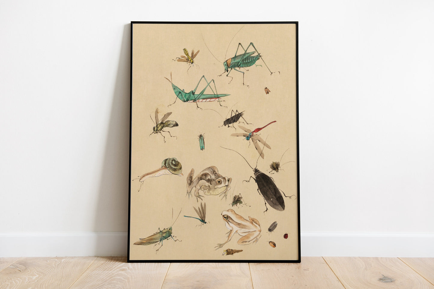 Japanese Insects Vintage Poster Print