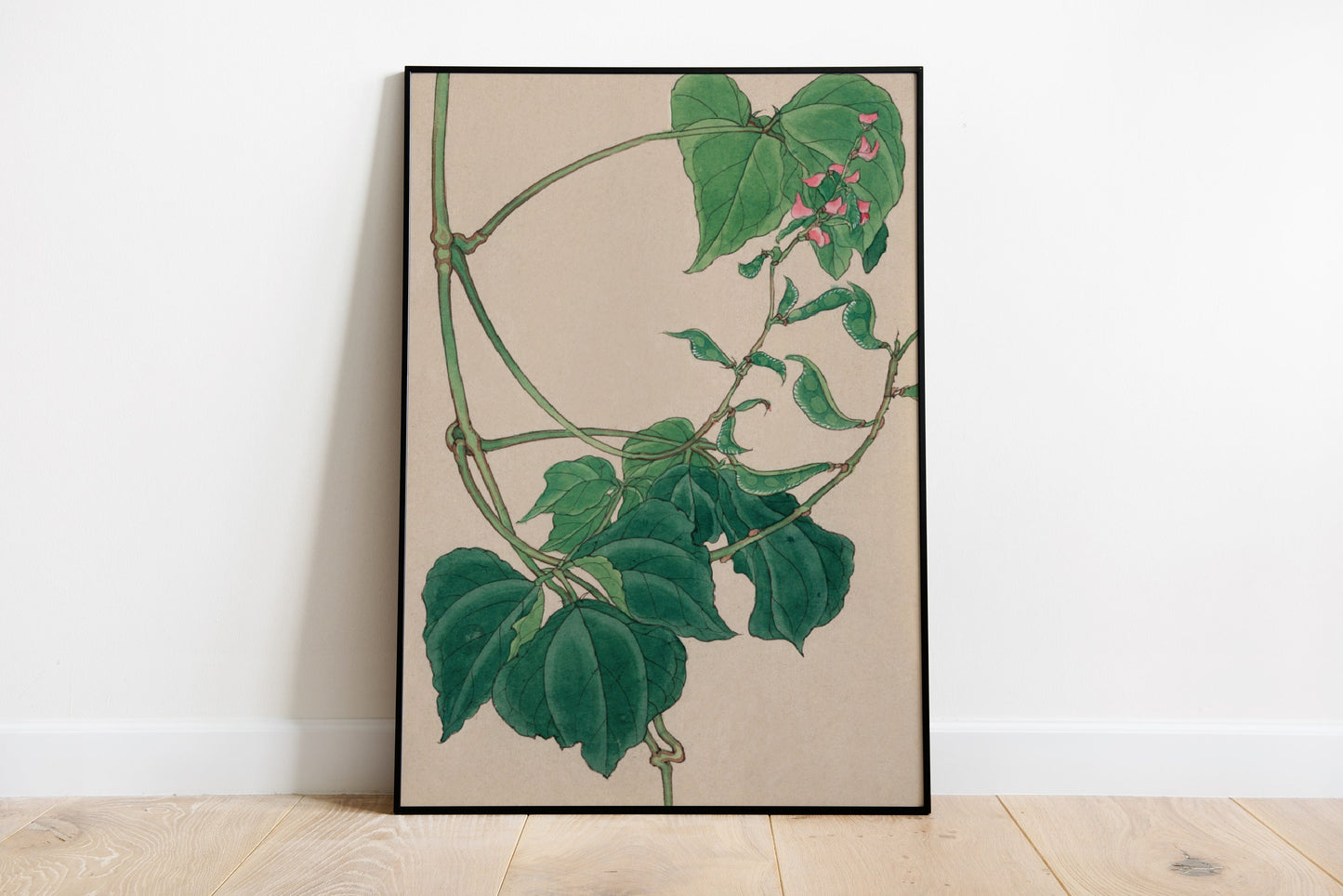 Japanese Plants And Frog Vintage Poster