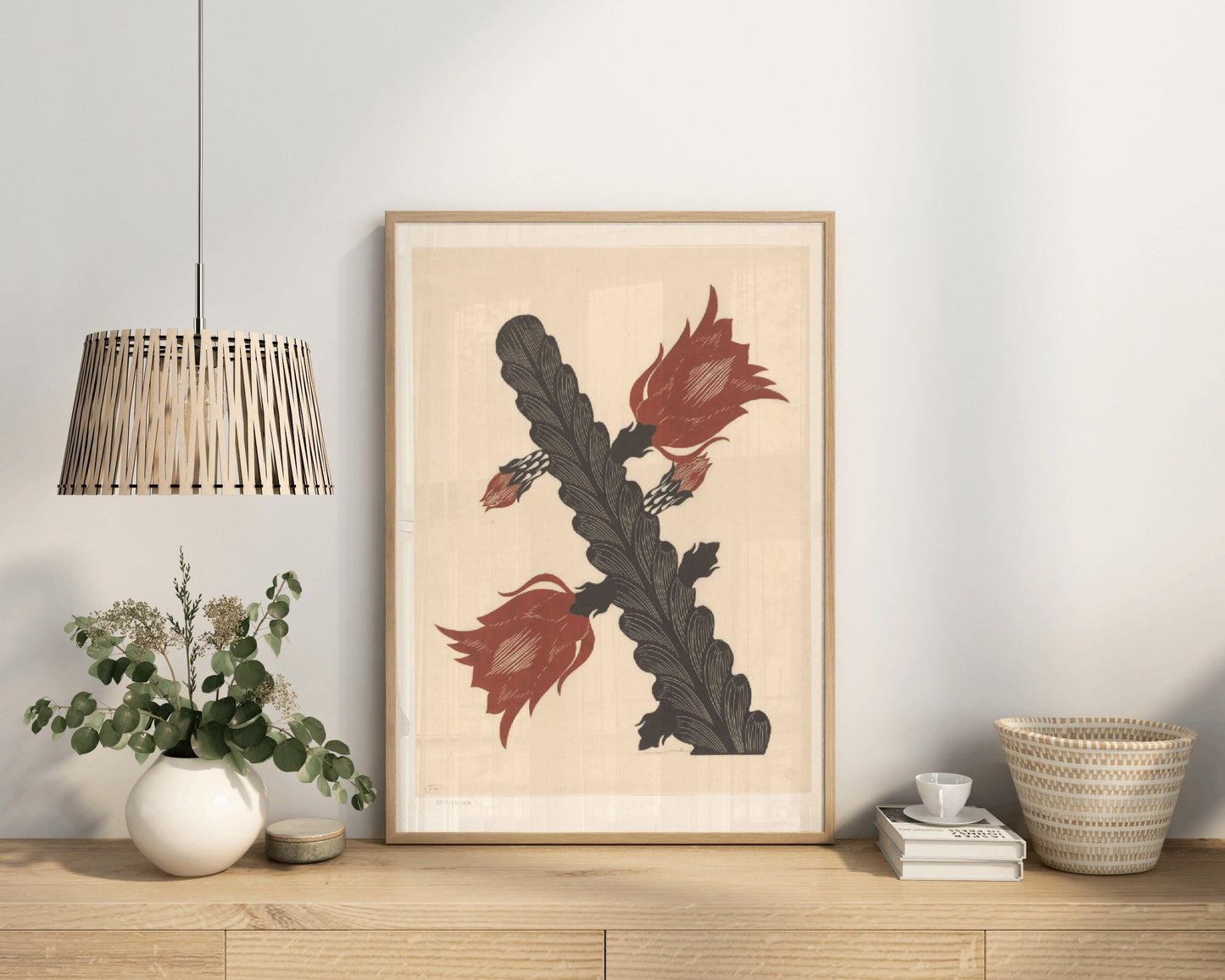 Japanese Cactus Vintage Poster