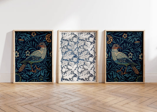 Set of 3 Vintage William Morris Poster