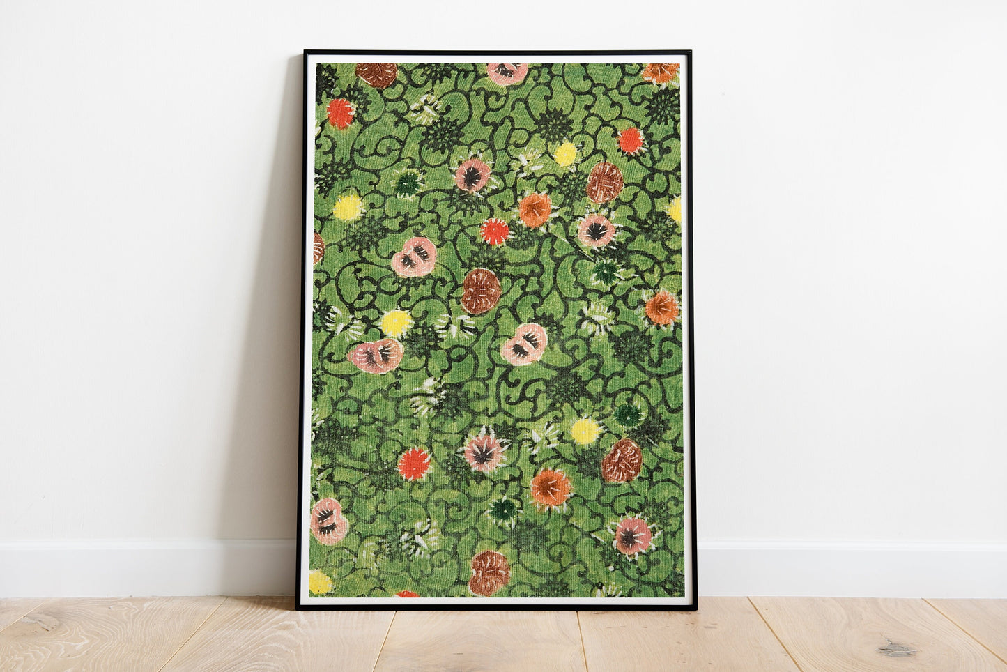 Abstract Floral Pattern Vintage Poster