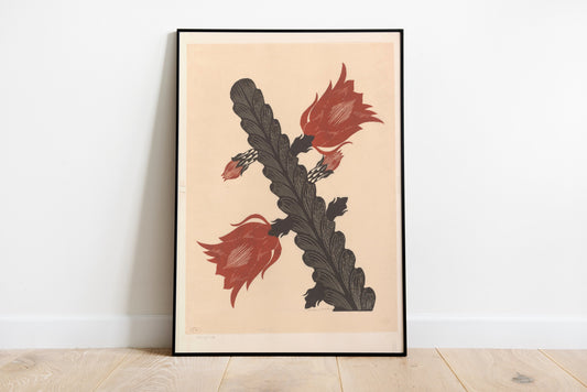 Japanese Cactus Vintage Poster