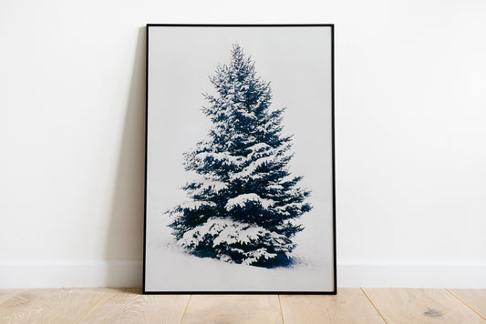 Vintage Christmas Tree Poster