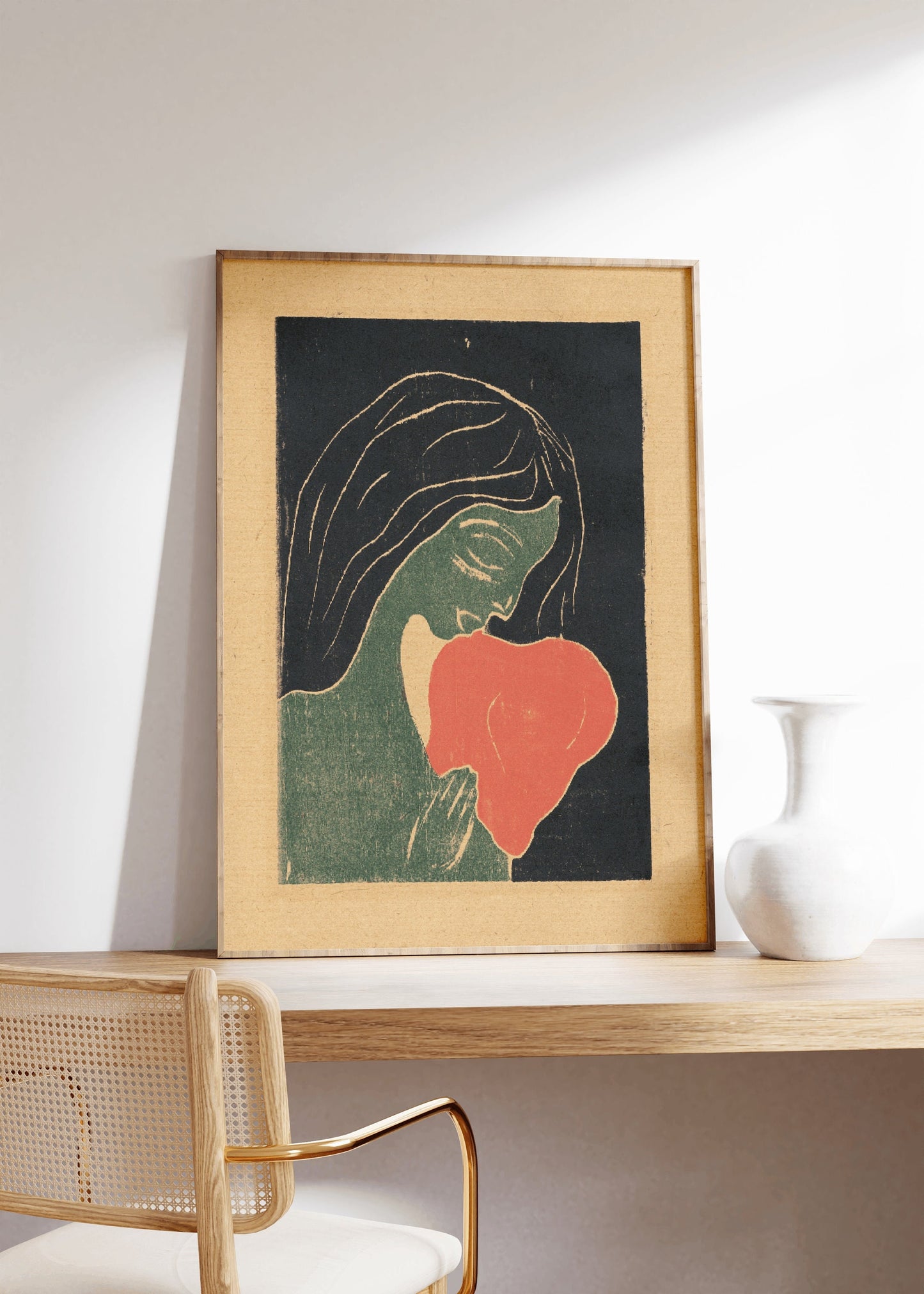 Edvard Munch's The Heart Famous Painting Poster