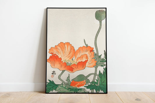 Birds and plants by Ohara Koson Vintage Poster