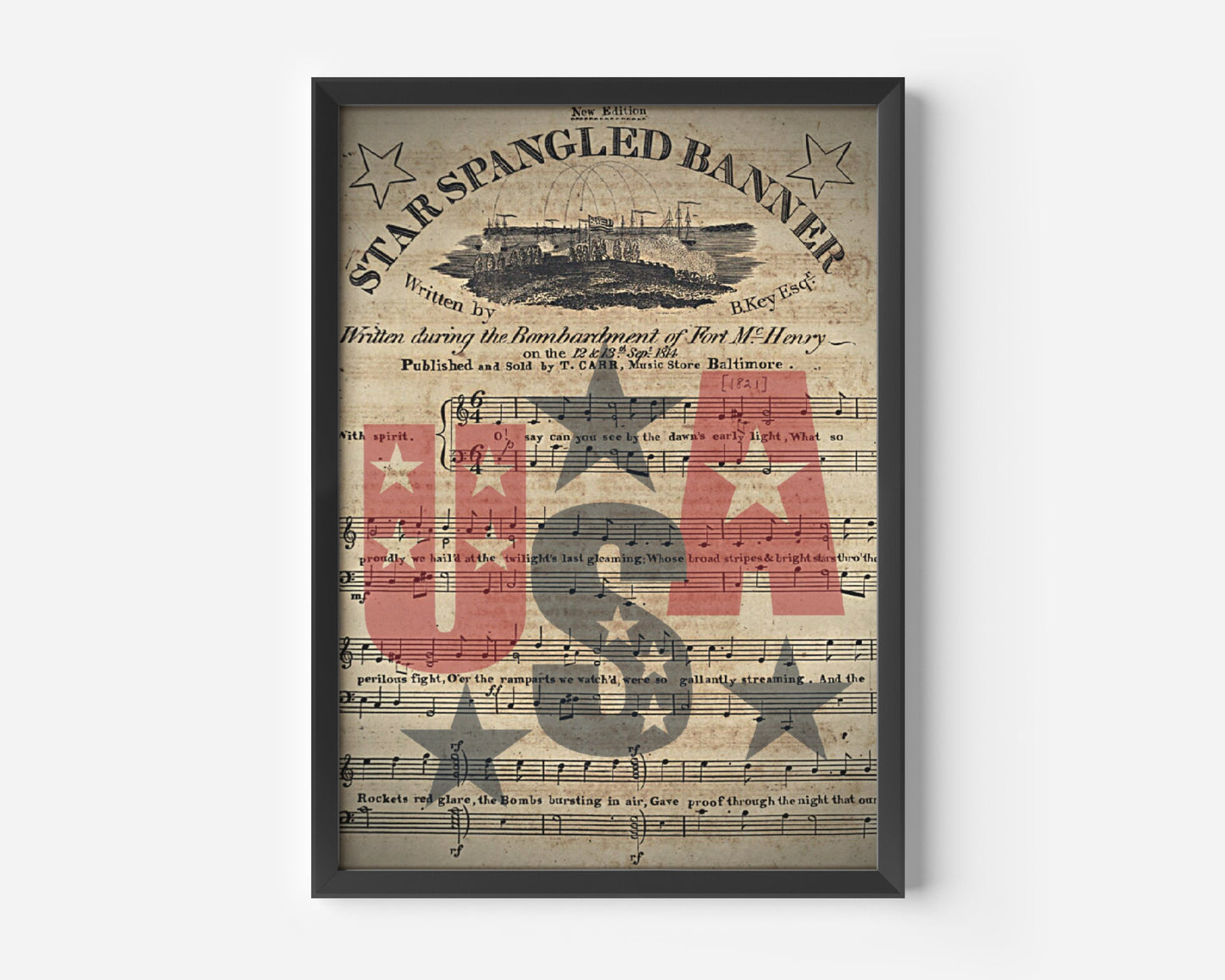 Star Spangled Banner Vintage Poster