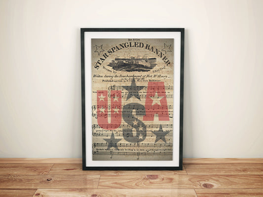 Star Spangled Banner Vintage Poster