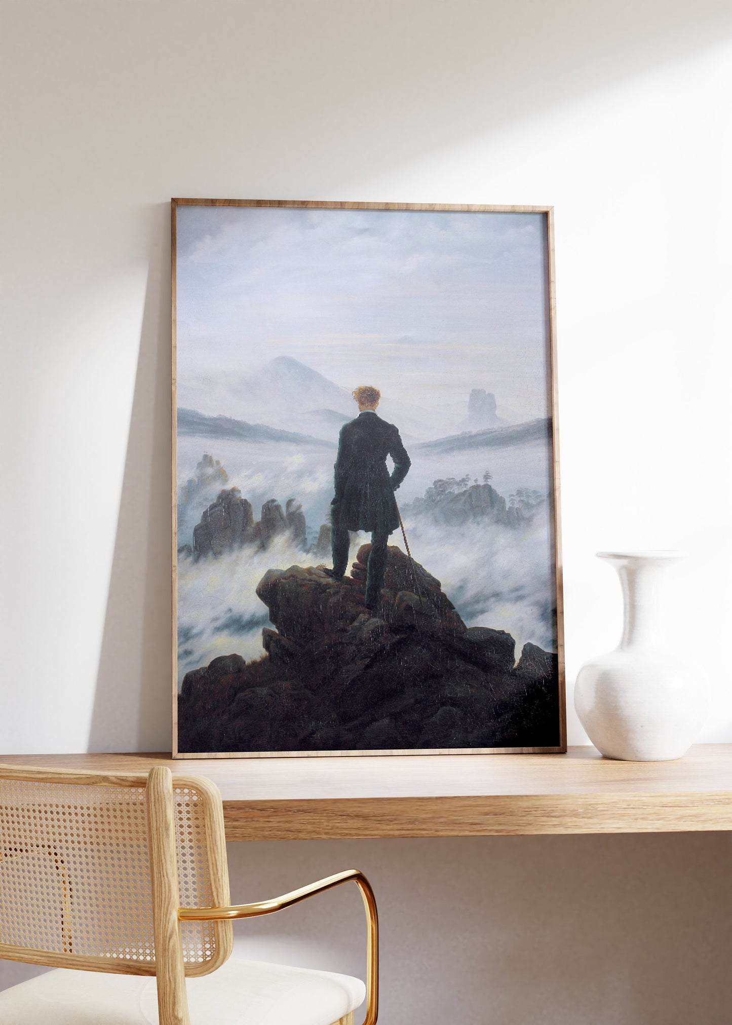 Wanderer Above the Sea of Fog by Caspar David Friedrich Print