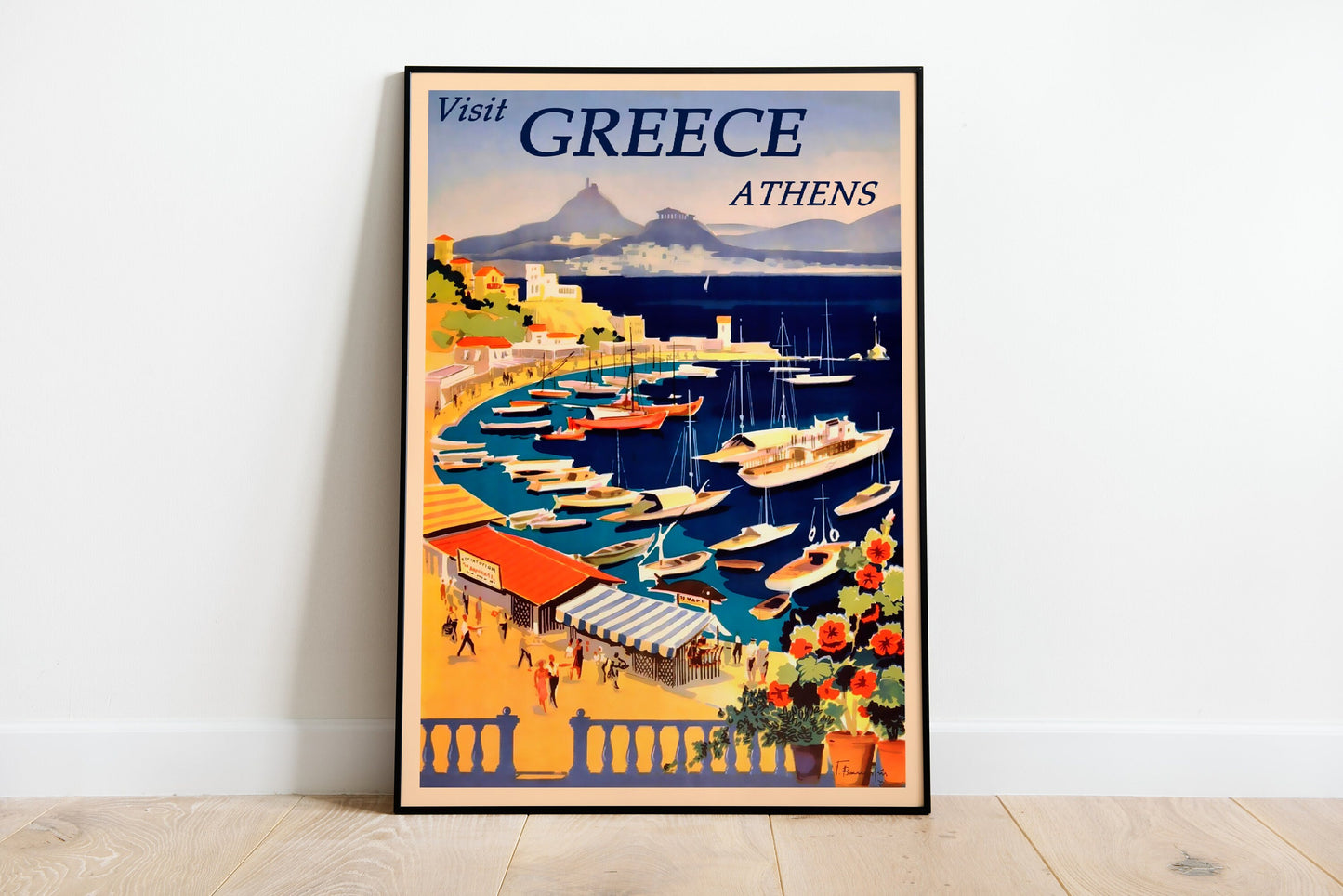 Athens Greece Travel Poster