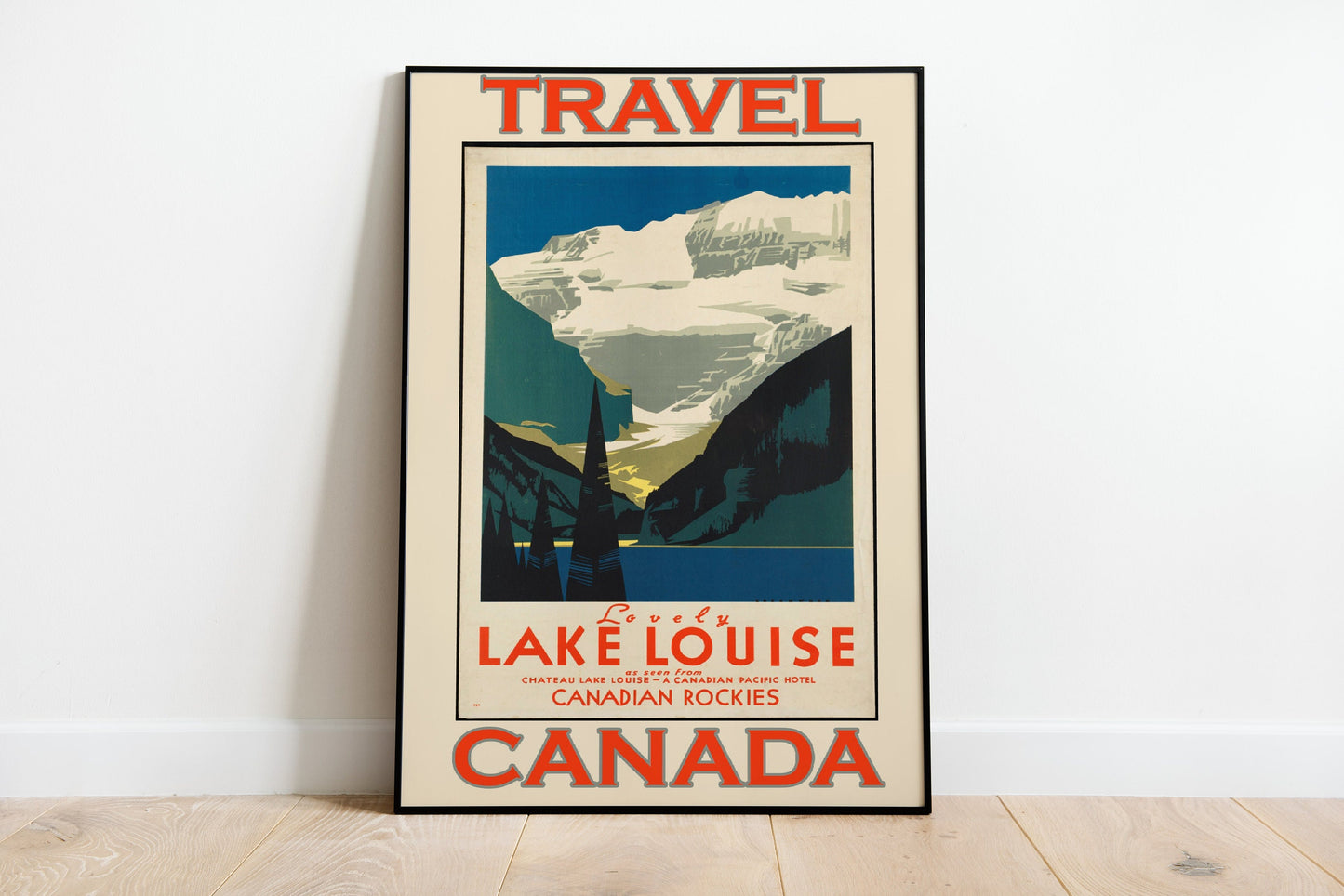 Canada Lake Louise Travel Poster