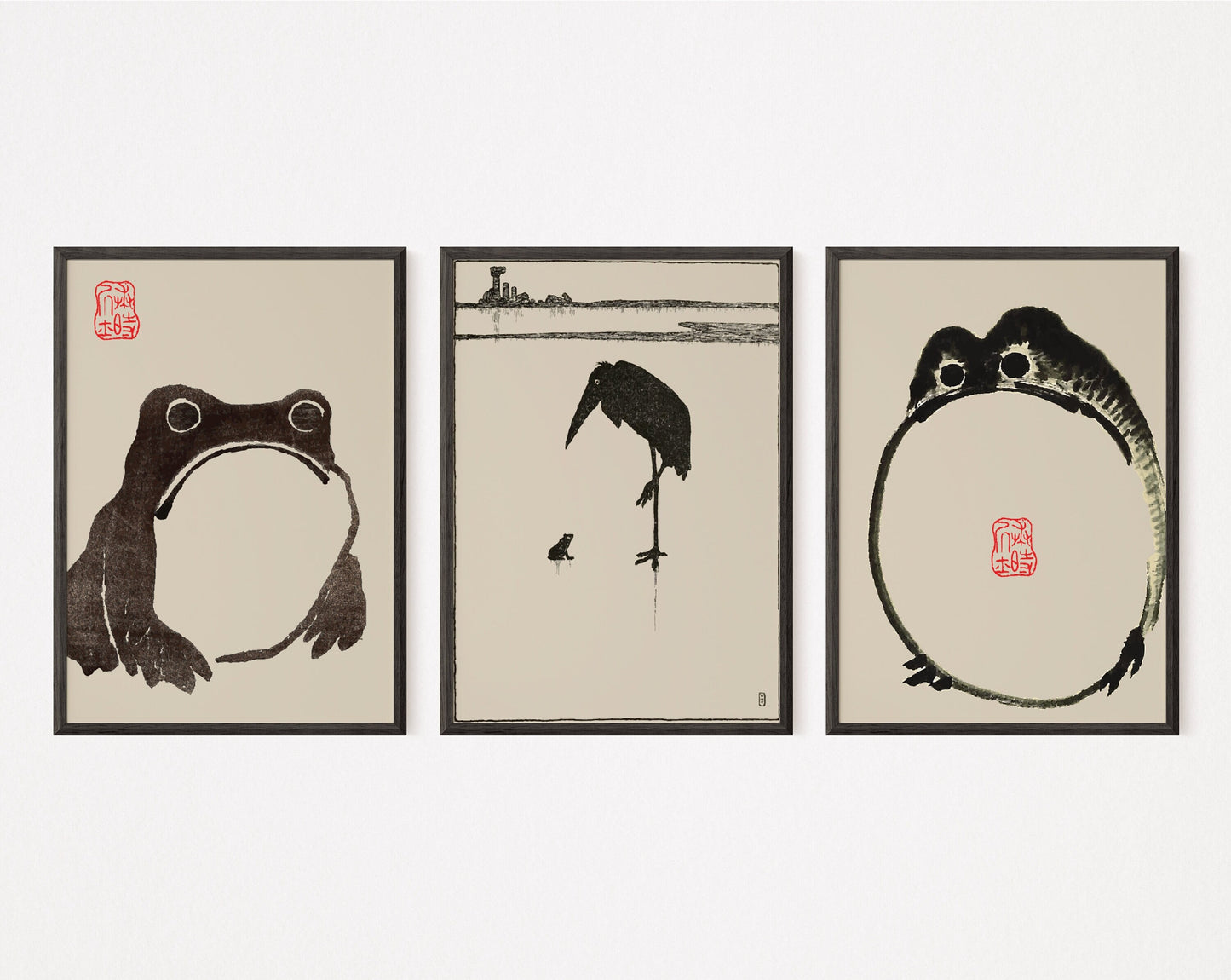 Set Of 3 Matsumoto Hoji Prints