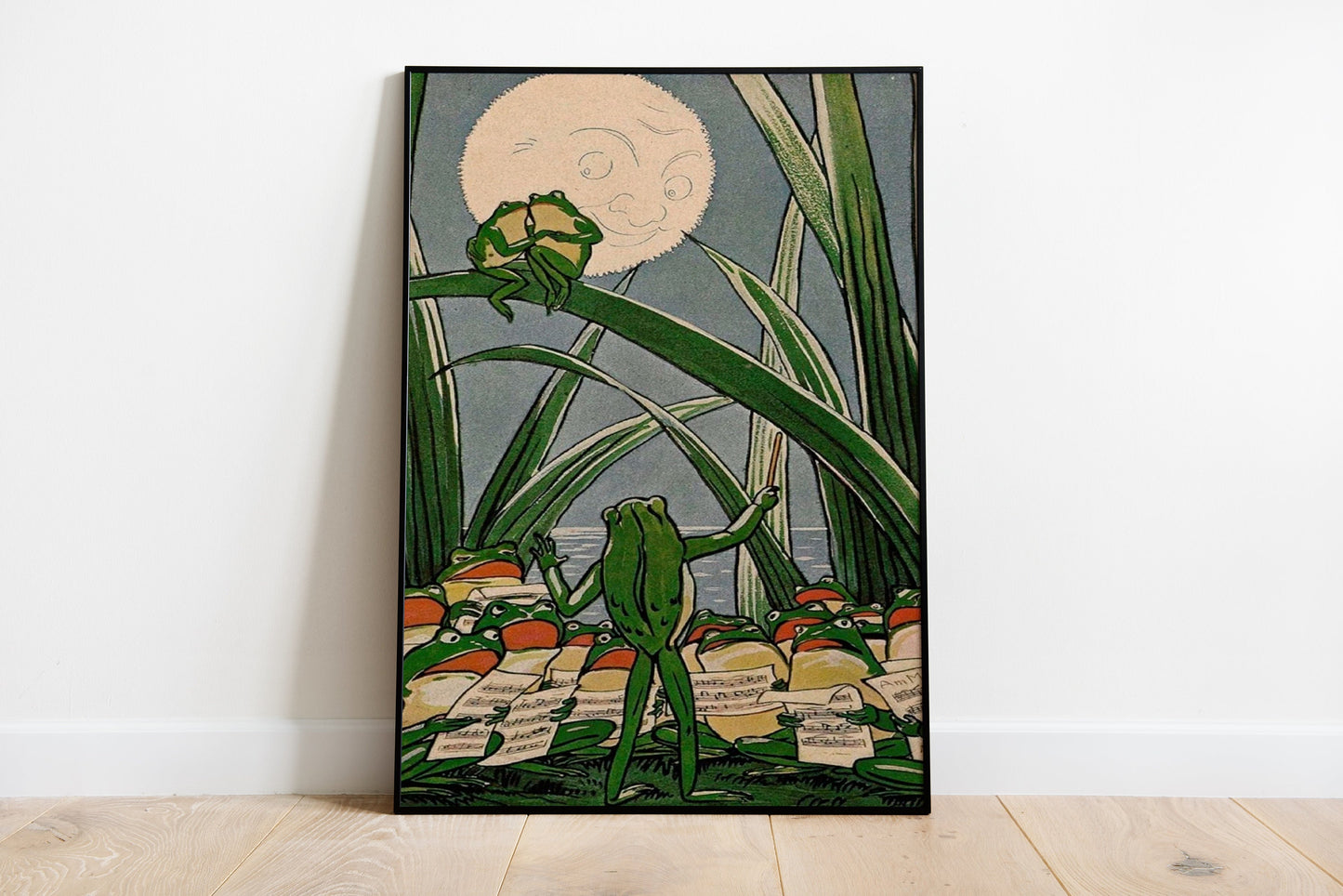 Set Of 3 Vintage Frog Prints, Vintage Japanese Poster