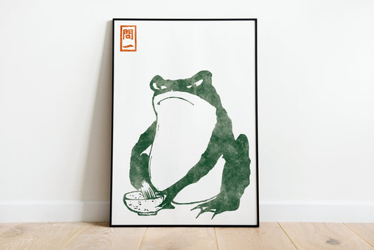 Matsumoto Hoji Frog Vintage Japanese Poster