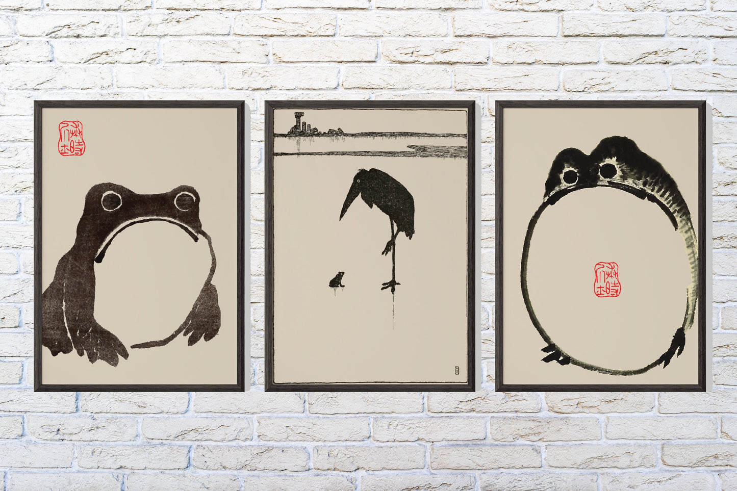 Set Of 3 Matsumoto Hoji Prints