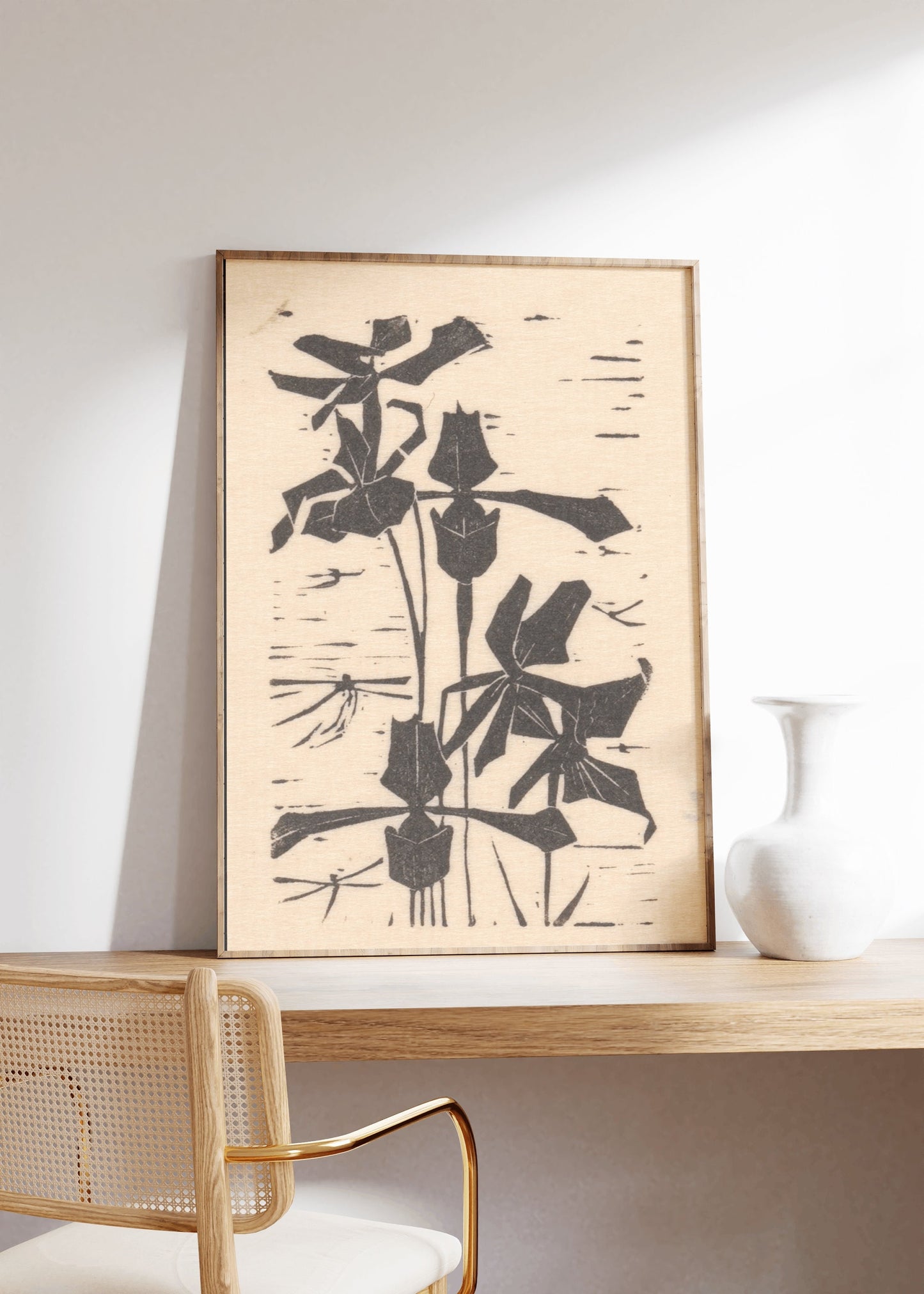 Japanese Orchid Vintage Poster