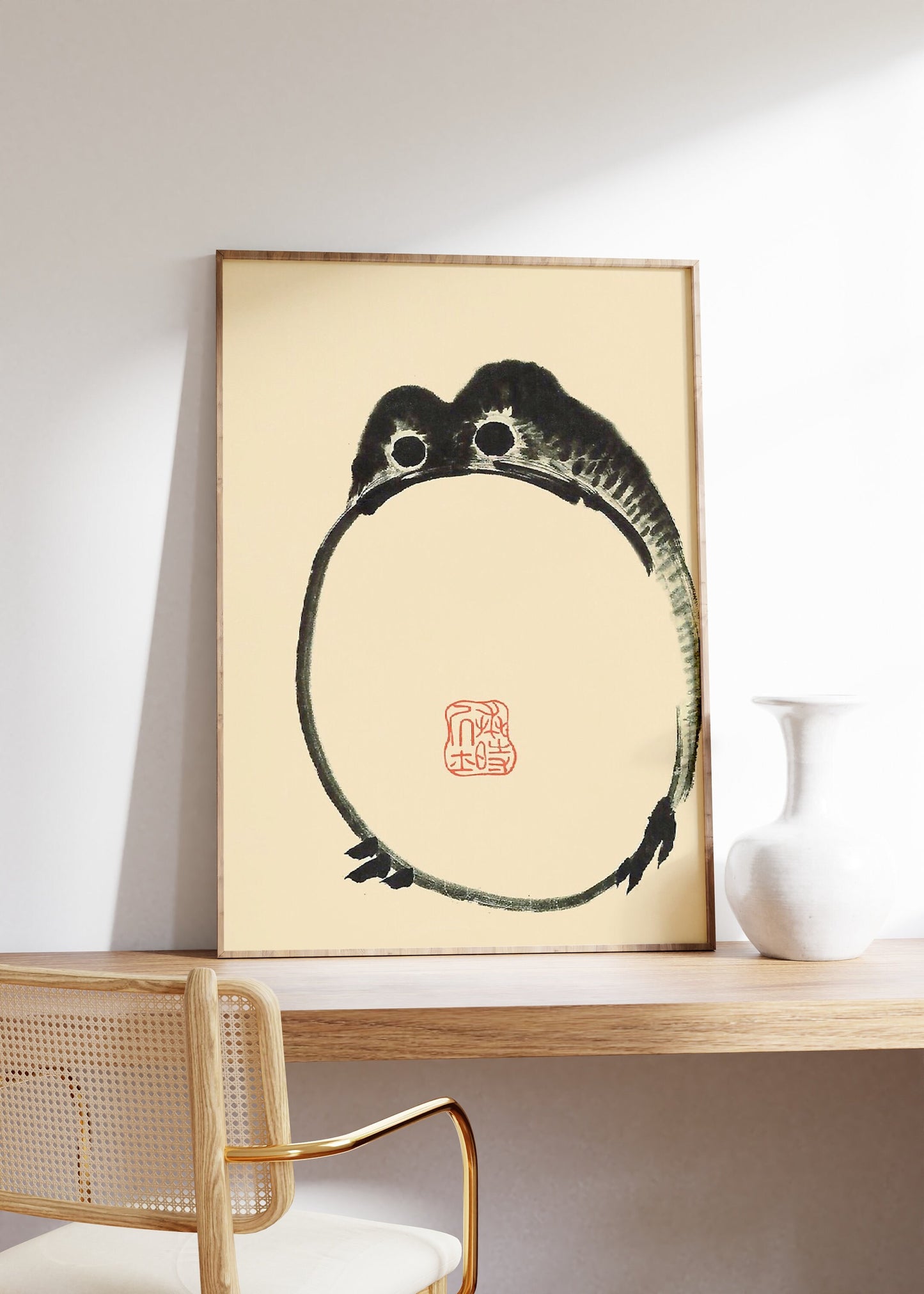 Matsumoto Hoji Frog Vintage Japanese Poster