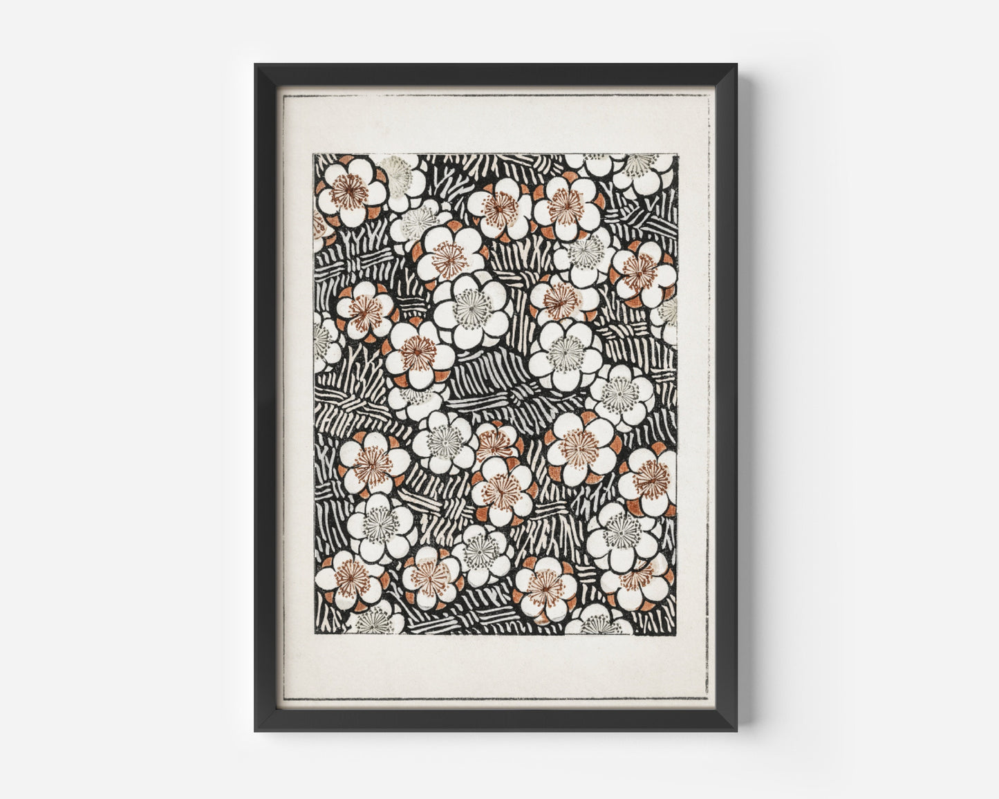 Abstract Floral Pattern Vintage Poster