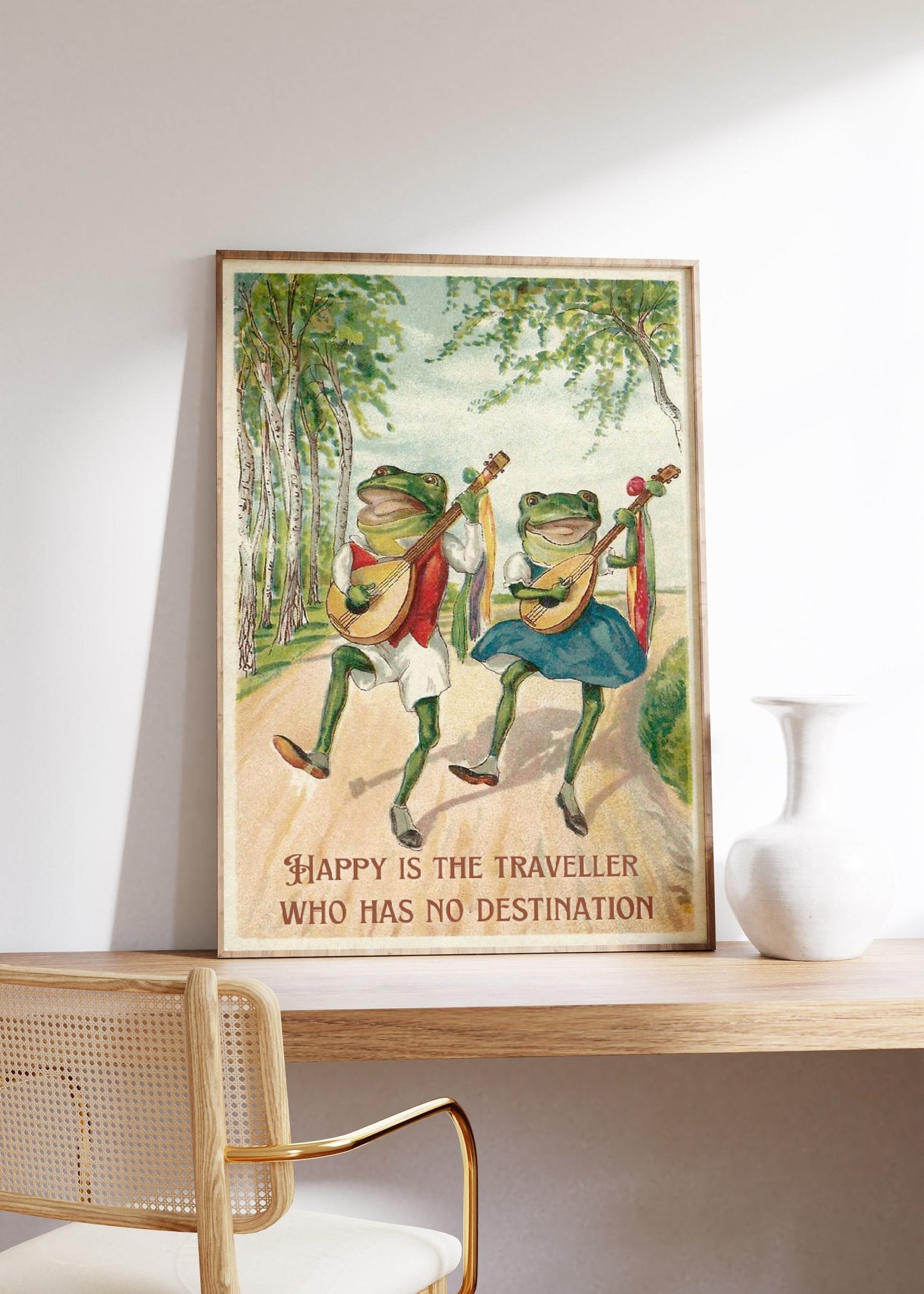 Two Frog Traveler Poster