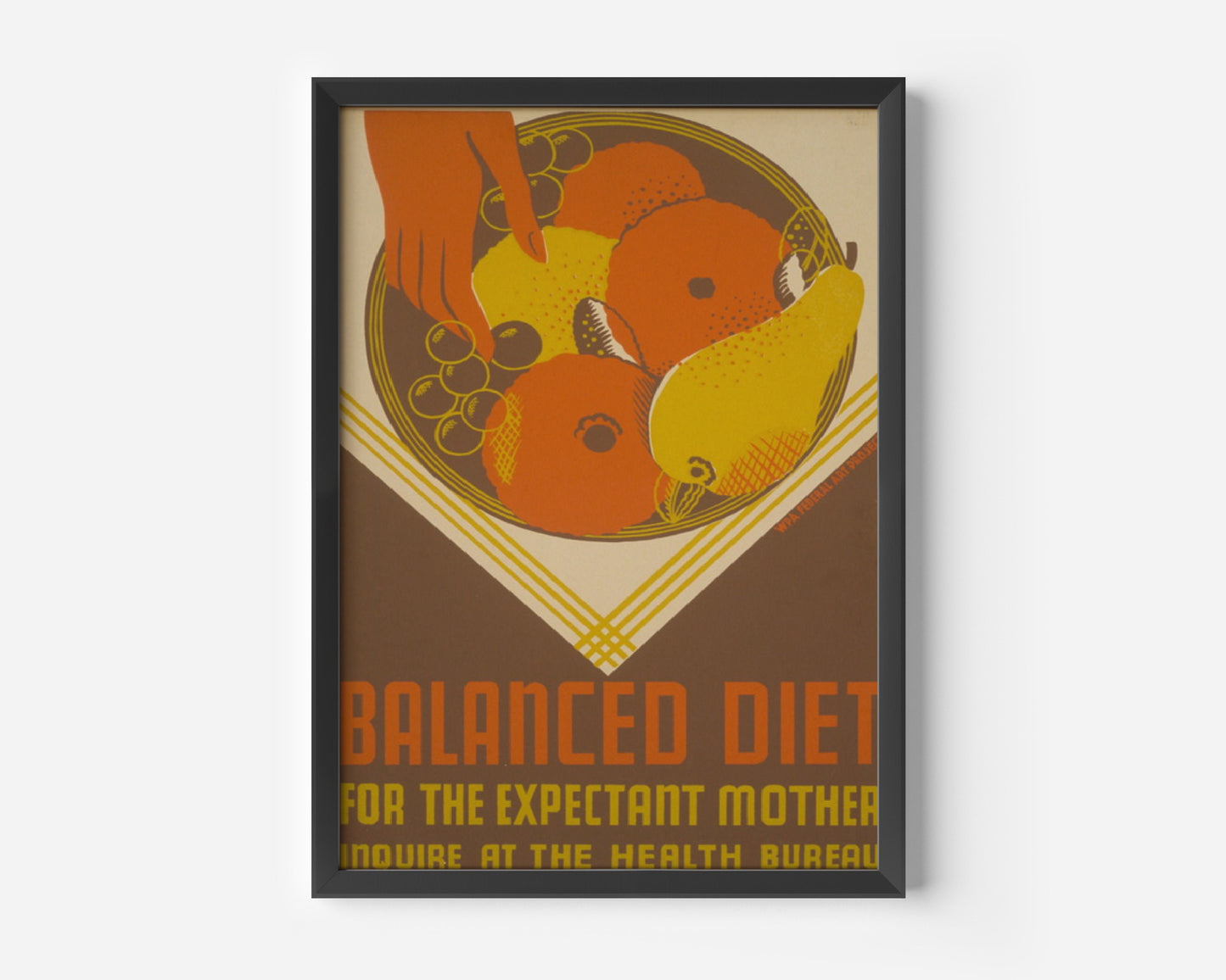 Balanced Diet for The Expectant Mother Poster