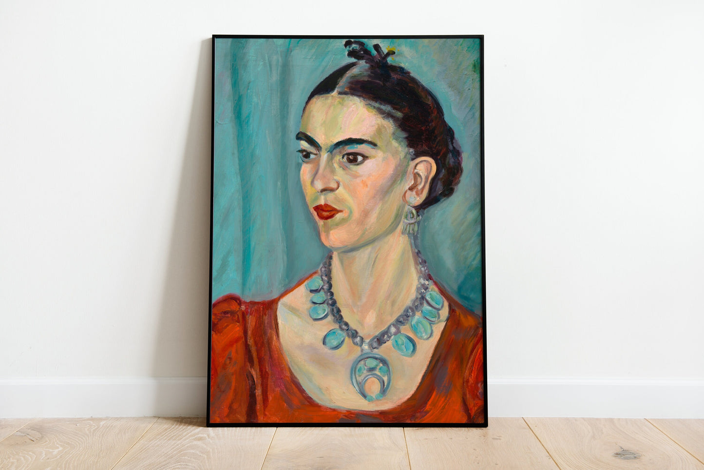 Frida Kahlo self portrait Vintage Poster