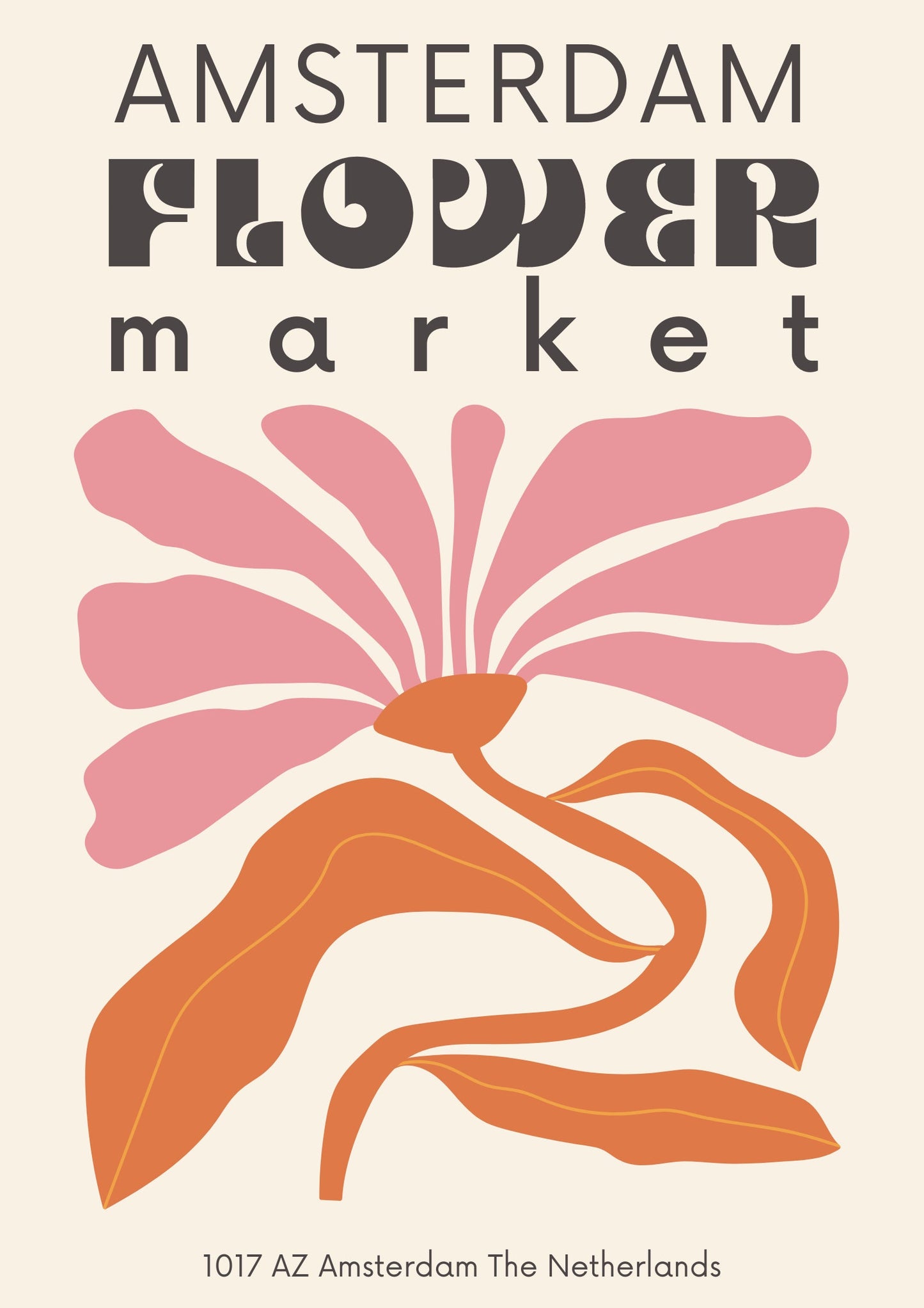 Flower Market Amsterdam Poster