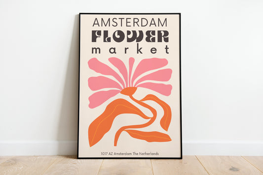 Flower Market Amsterdam Poster