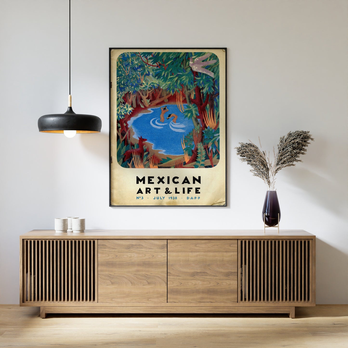 Mexican Art and Life Print, Colourful Mexican Poster