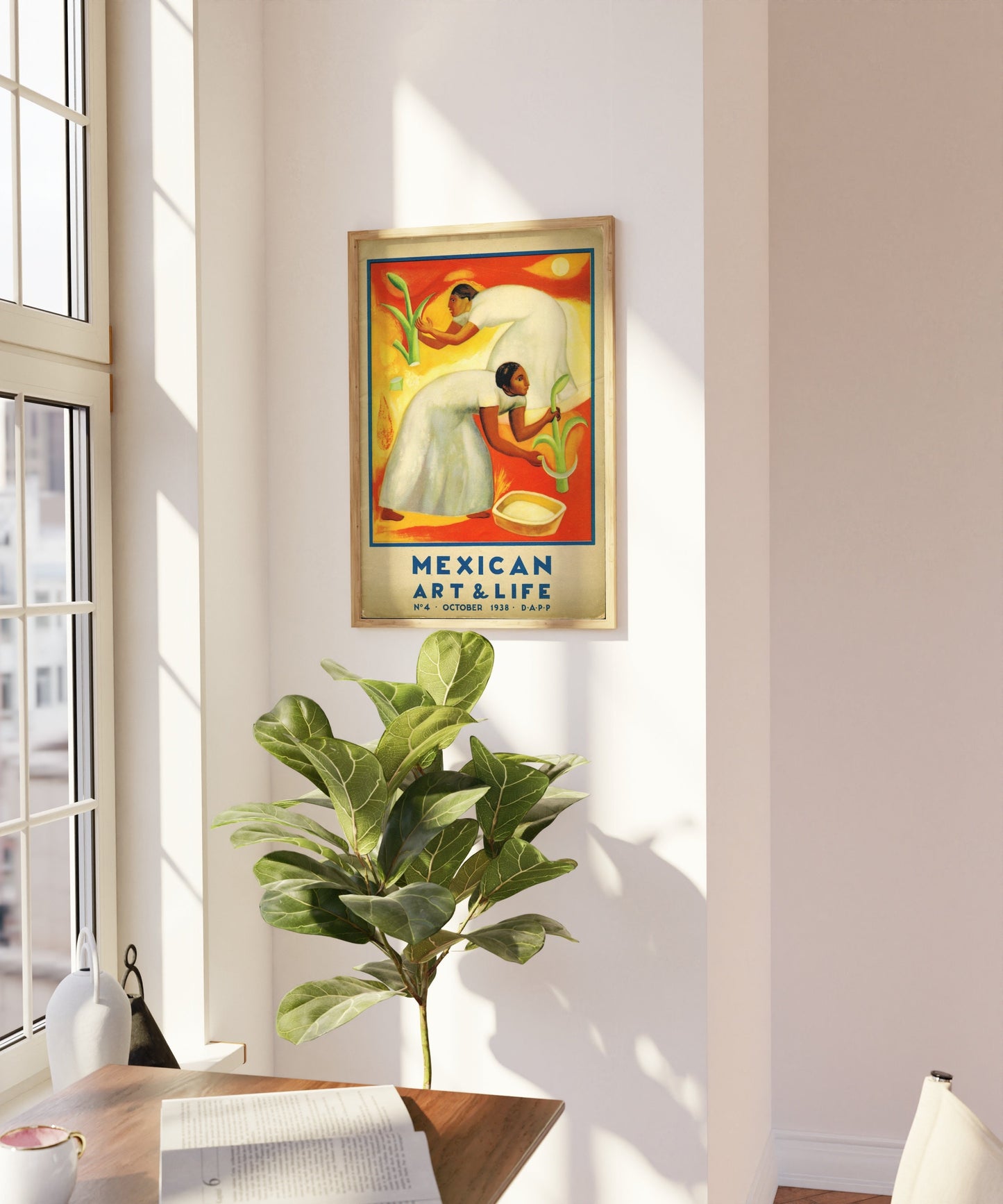 Mexican Art and Life Print, Colourful Mexican Poster