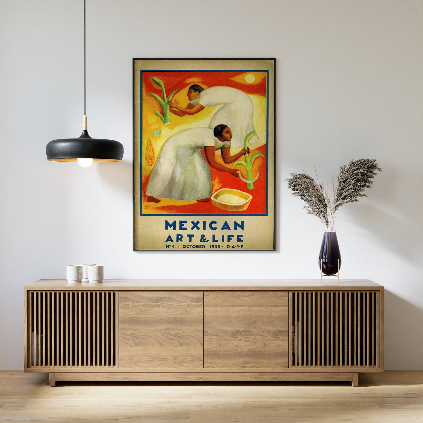 Mexican Art and Life Print, Colourful Mexican Poster