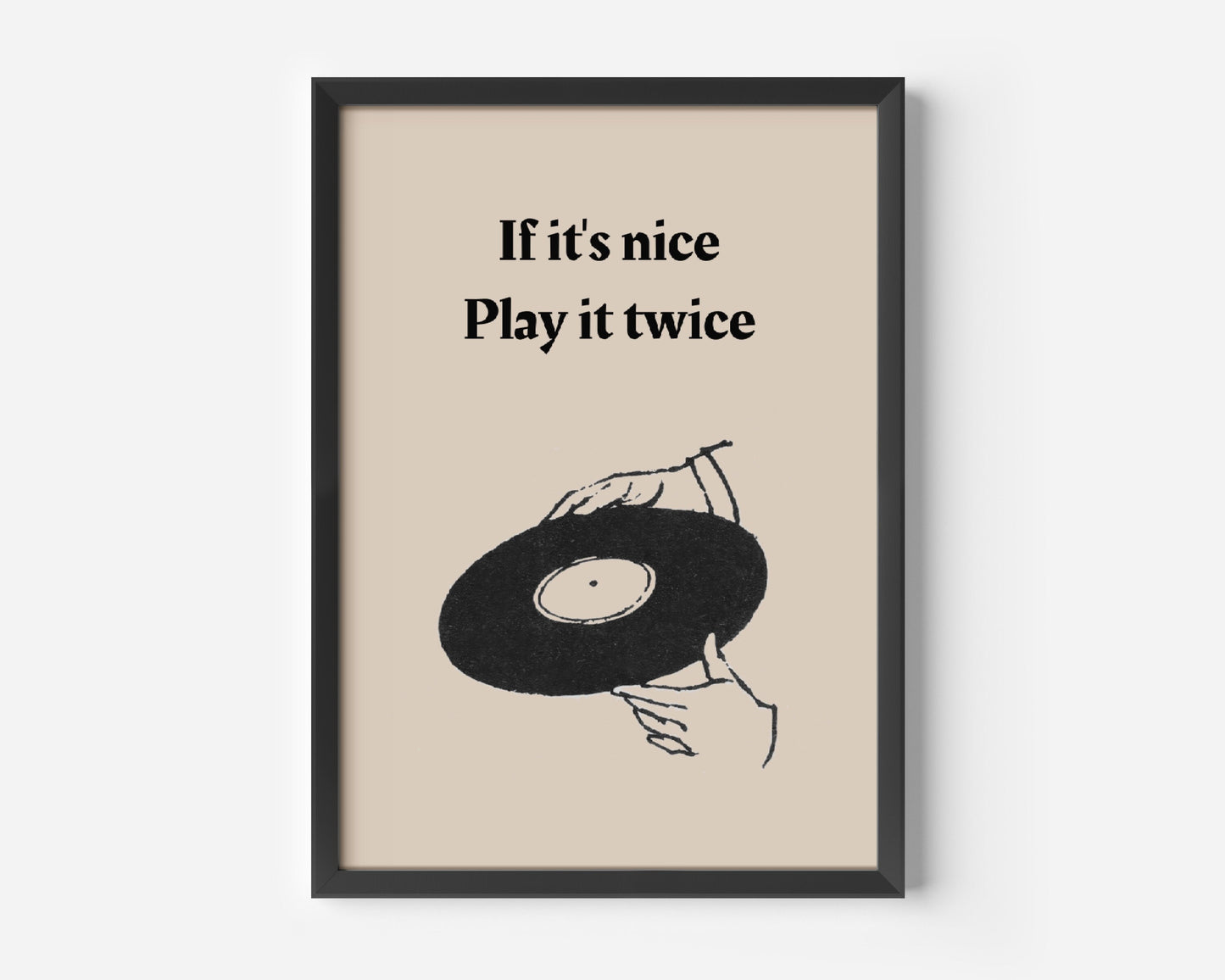 Vinyl Record Quote Poster