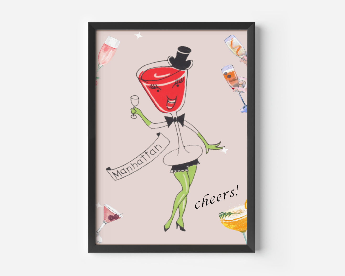 Manhattan Cocktail Bar Poster