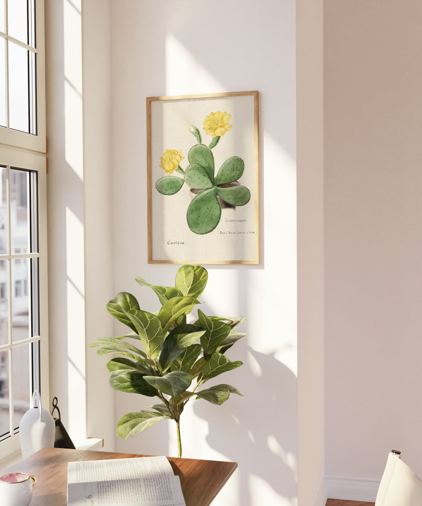 Eastern Prickly Pear Cactus Poster Print