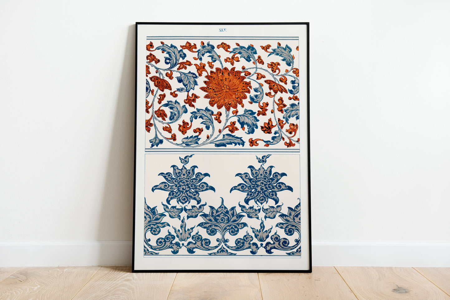 Set Of 3 Vintage Chinese Ornament Print, Chinese Pattern Poster