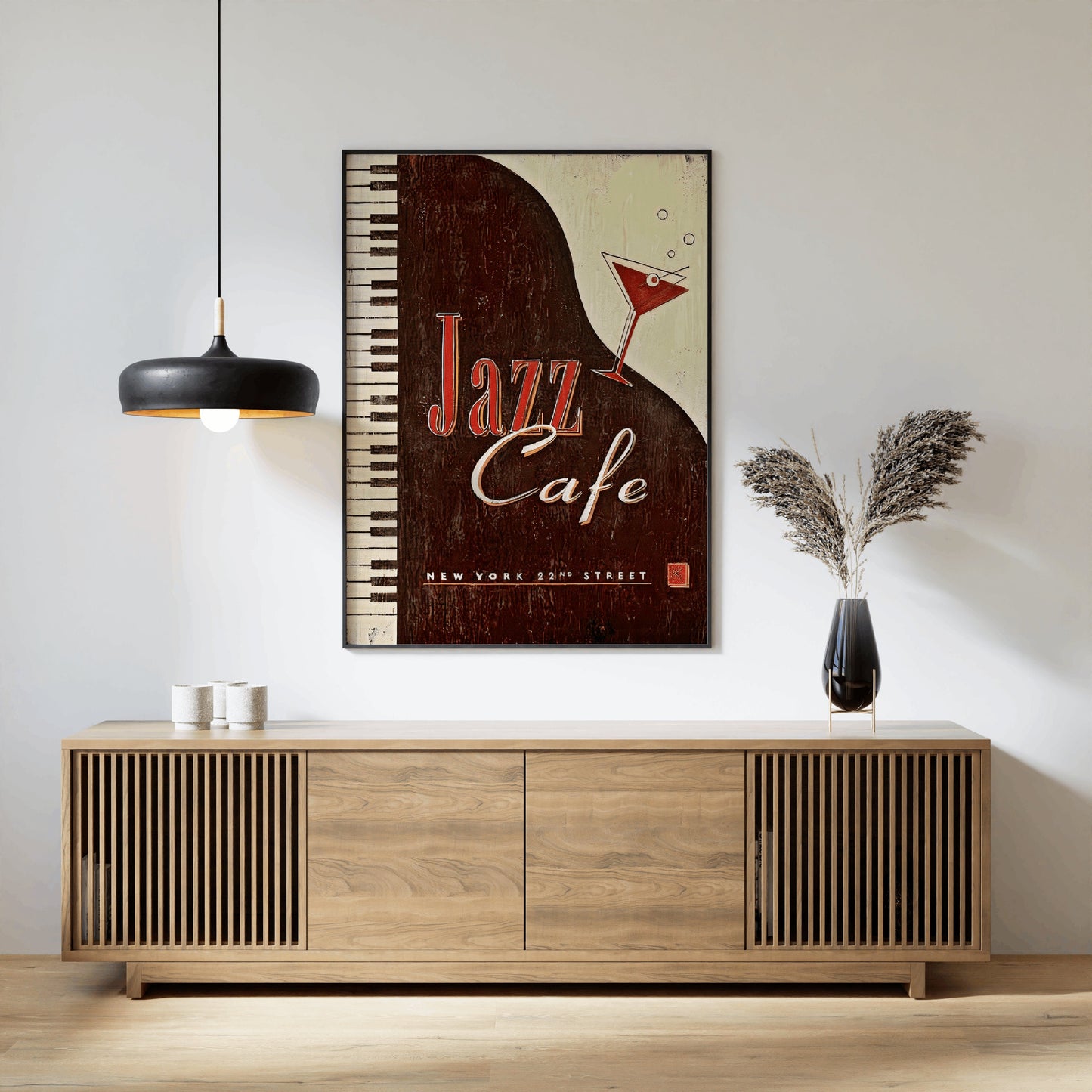 Jazz Cafe Cocktail Poster