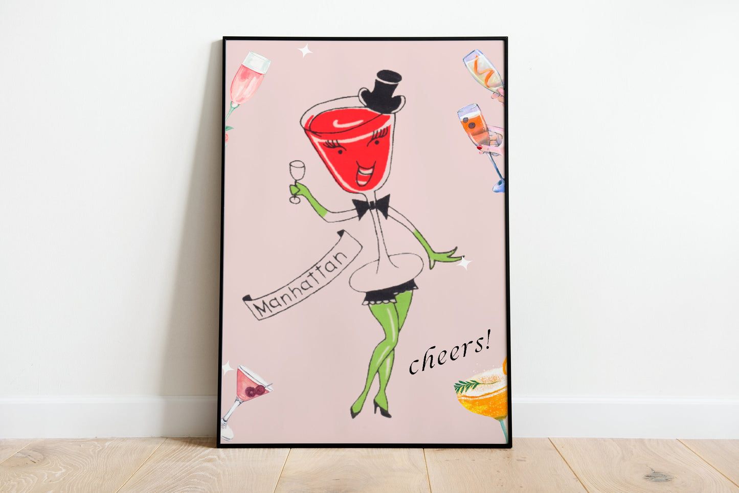 Manhattan Cocktail Bar Poster