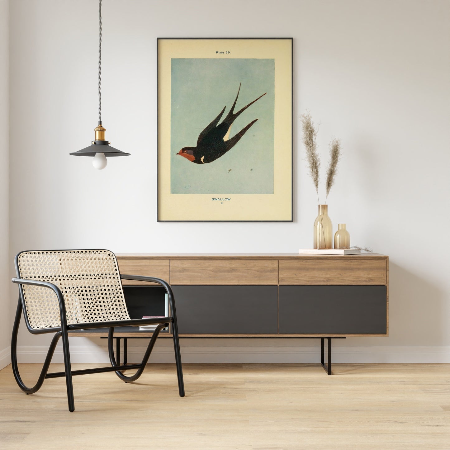 Vintage Swallow Print, Swallow Poster